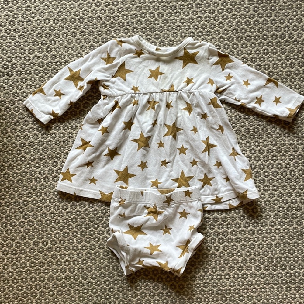 Angel Dear dress and bloomers